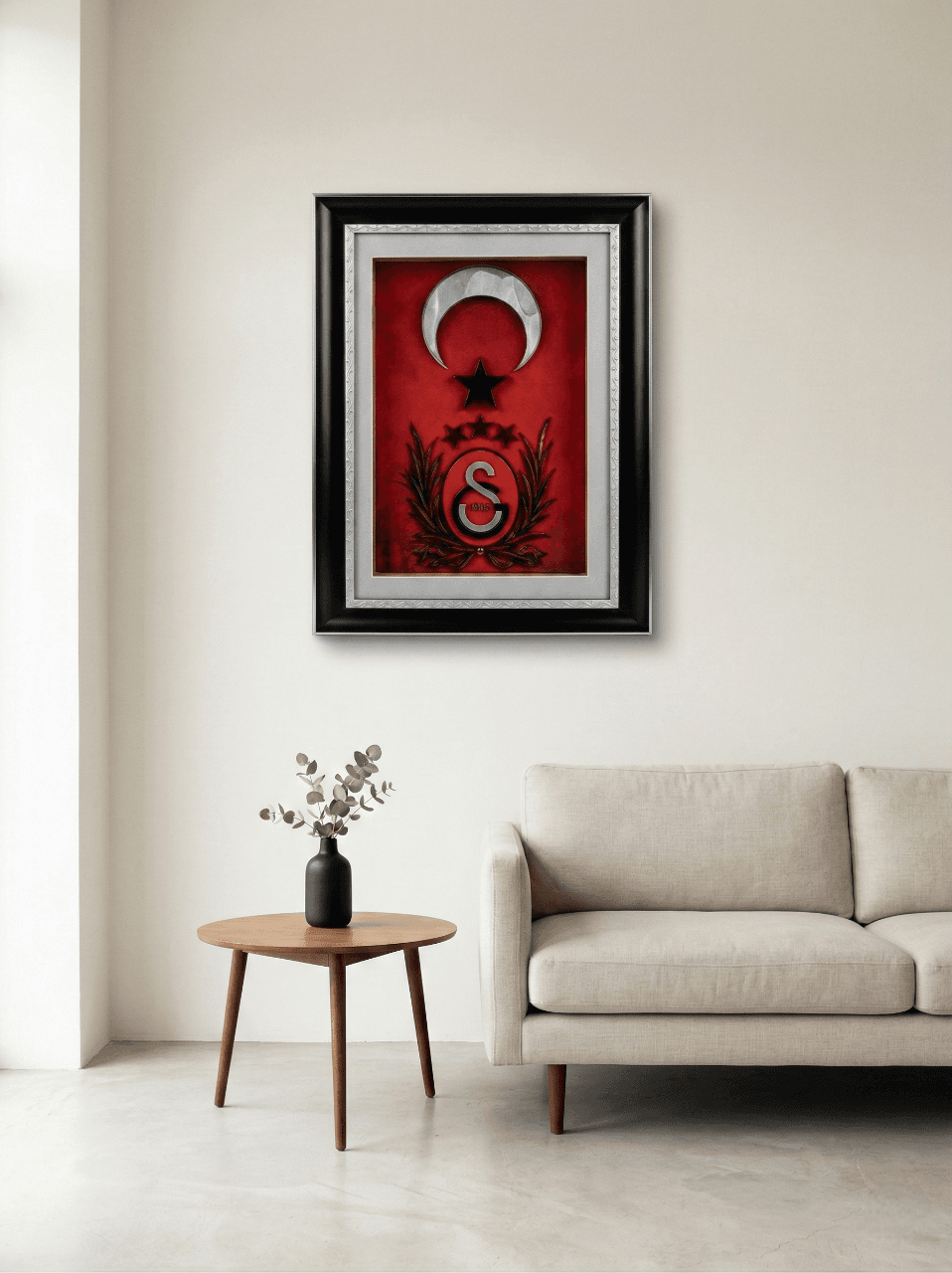 3 Boyutlu Galatasaray Logolu Rölyef Tablo - detay